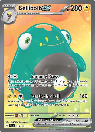 Bellibolt ex 237 - SV02 Paldea Evolved Holofoil - Poke-Collect