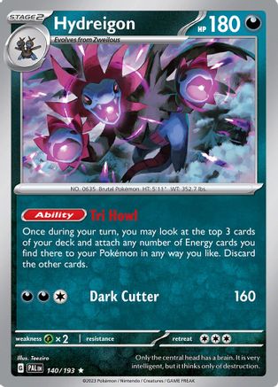 Hydreigon 140 - SV02 Paldea Evolved Holofoil - Poke-Collect