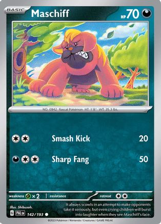 Maschiff - 142/193 142 - SV02 Paldea Evolved - Poke-Collect
