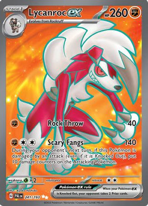 Lycanroc ex - 241/193 241 - SV02 Paldea Evolved Holofoil