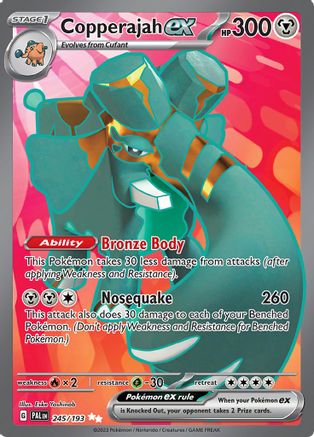 Copperajah ex 245 - SV02 Paldea Evolved Holofoil - Poke-Collect