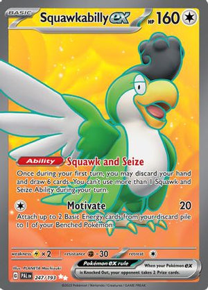 Squawkabilly ex 247 - SV02 Paldea Evolved Holofoil - Poke-Collect