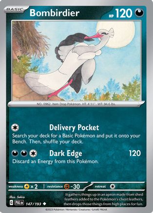 Bombirdier 147 - SV02 Paldea Evolved Reverse Holofoil - Poke-Collect