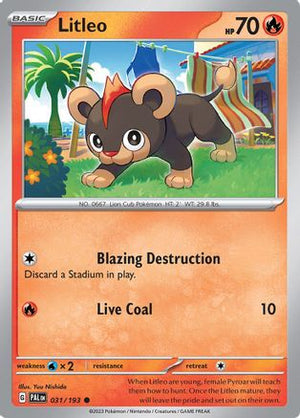 Litleo 31 - SV02 Paldea Evolved Reverse Holofoil - Poke-Collect