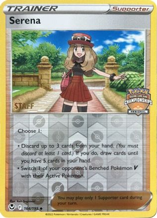 Serena - 164/195 (Regional Championships) [Staff] 164 - League & Championship Cards Reverse Holofoil - Poke-Collect