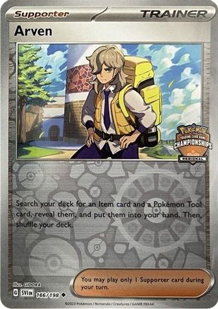 Arven - 166/198 (Regional Championships) 166 - League & Championship Cards Reverse Holofoil - Poke-Collect