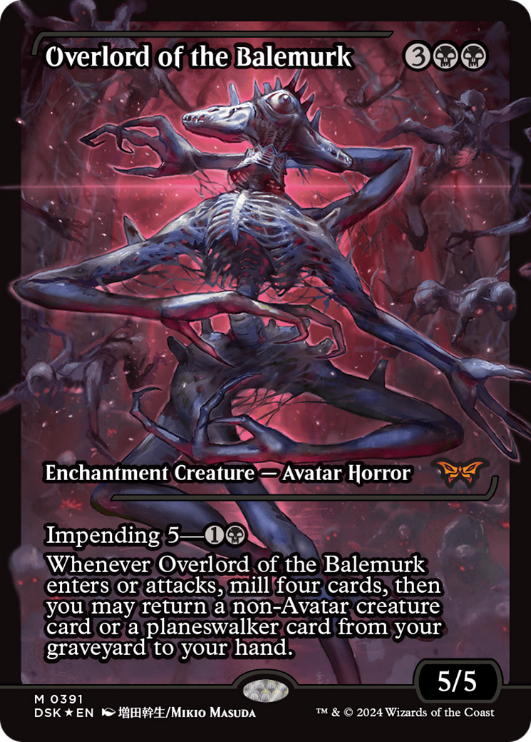 Overlord of the Balemurk (DSK-391) - Duskmourn: House of Horror: (Showcase) Foil