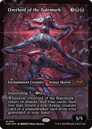 Overlord of the Balemurk (DSK-391) - Duskmourn: House of Horror: (Showcase) Foil