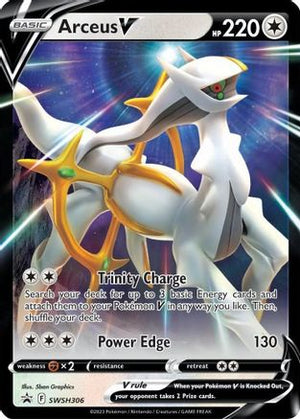 Arceus V SWSH306/307 - SWSH Black Star Promos Holofoil - Poke-Collect