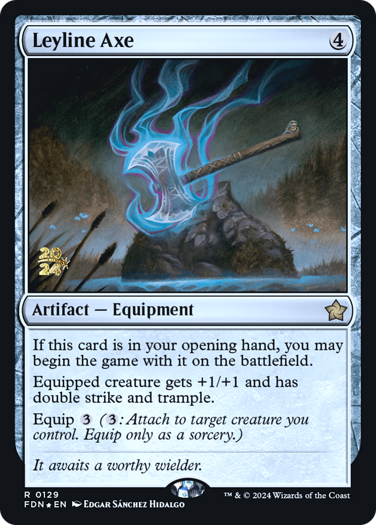 Leyline Axe (PRE-129) - Foundations Promos Foil