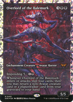 Overlord of the Balemurk (DSK-401) - Duskmourn: House of Horror: (Showcase) Foil