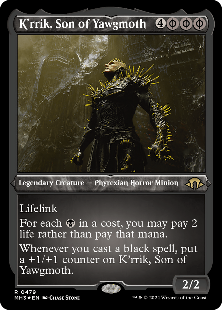 K'rrik, Son of Yawgmoth (Foil Etched) (MH3-479) - Modern Horizons 3 Foil