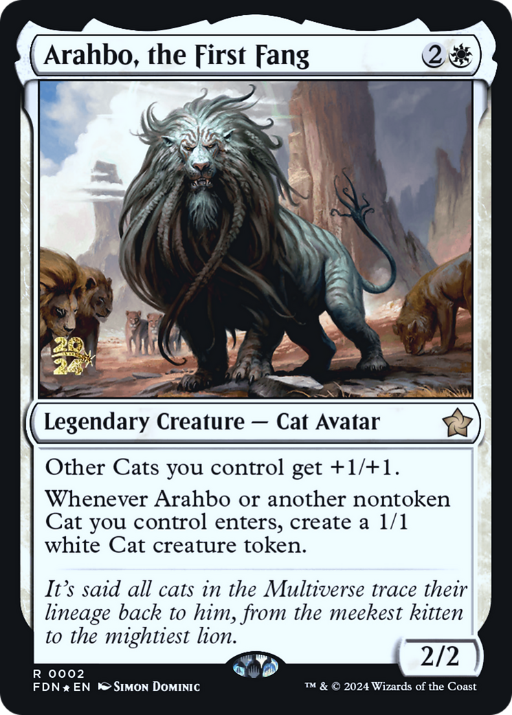 Arahbo, the First Fang (PRE-002) - Foundations Promos Foil
