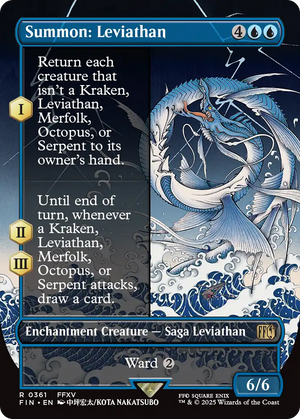 Summon: Leviathan (FIN-361) - FINAL FANTASY: (enchantment) (Borderless) Foil