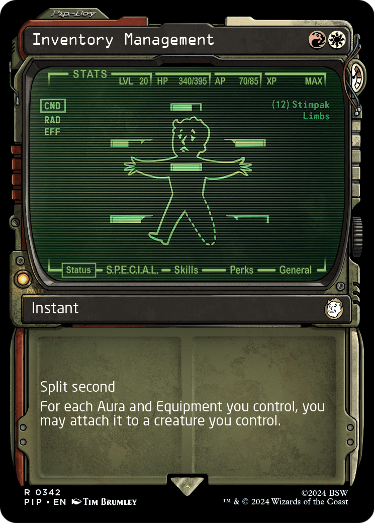 Inventory Management (PIP-342) - Fallout: (Showcase)