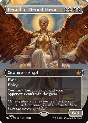 Herald of Eternal Dawn (FDN-299) - Foundations (Borderless)