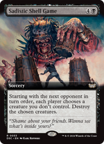 Sadistic Shell Game (DSC-053) - Duskmourn: House of Horror Commander: (Extended Art) - Poke-Collect