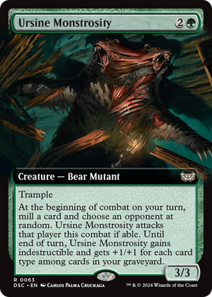 Ursine Monstrosity (DSC-063) - Duskmourn: House of Horror Commander: (Extended Art) - Poke-Collect
