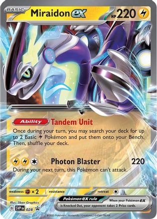Miraidon ex - SVP028 28 - SV Scarlet & Violet Promo Cards Holofoil - Poke-Collect
