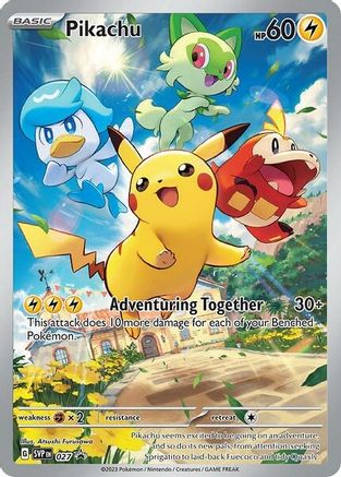 Pikachu - 027 27 - SV Scarlet & Violet Promo Cards Holofoil - Poke-Collect