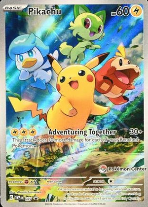 Pikachu - 027 (Pokemon Center Exclusive) 27 - SV Scarlet & Violet Promo Cards Holofoil - Poke-Collect