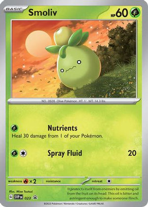 Smoliv - 023 (Cosmo Holo) 23 - SV Scarlet & Violet Promo Cards Holofoil