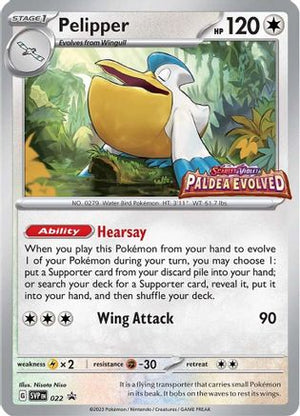 Pelipper 22 - SV Scarlet & Violet Promo Cards Holofoil - Poke-Collect