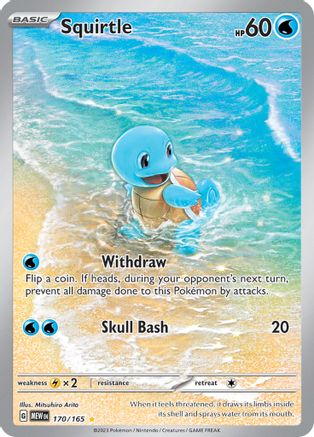 Squirtle 170 - SV Scarlet and Violet 151 Holofoil - Poke-Collect