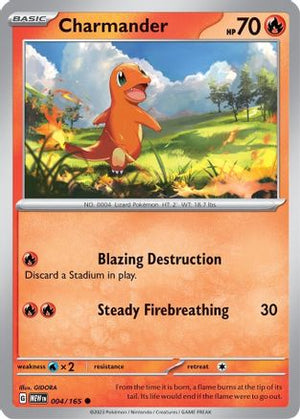 Charmander 4 - SV Scarlet and Violet 151 Reverse Holofoil