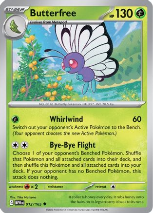 Butterfree 12 - SV Scarlet & Violet 151 - Poke-Collect