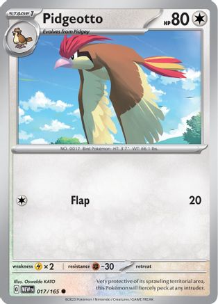 Pidgeotto 17 - SV Scarlet and Violet 151 Reverse Holofoil - Poke-Collect