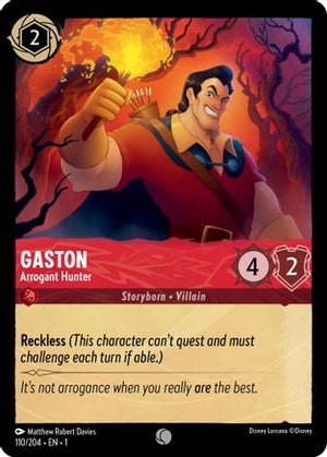 Gaston - Arrogant Hunter (110/204) - The First Chapter Cold Foil