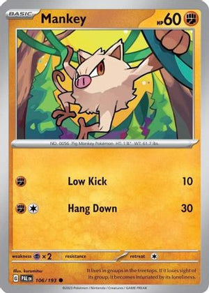 Mankey - 106/193 (Cosmos Holo) 106 - Miscellaneous Cards & Products Holofoil - Poke-Collect