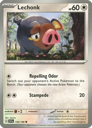 Lechonk - 154/198 (Holo) 154 - Deck Exclusives Holofoil - Poke-Collect
