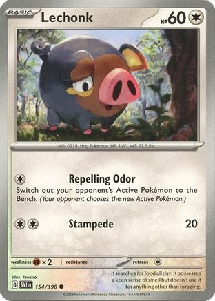 Lechonk - 154/198 (Holo) 154 - Deck Exclusives Holofoil - Poke-Collect