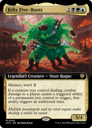 Felix Five-Boots (OTC-042) - Outlaws of Thunder Junction Commander: (Extended Art) Foil