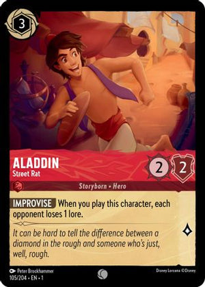 Aladdin - Street Rat (105/204) - The First Chapter Cold Foil