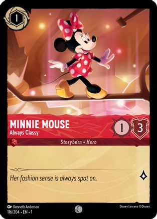 Minnie Mouse - Always Classy (116/204) - The First Chapter Cold Foil