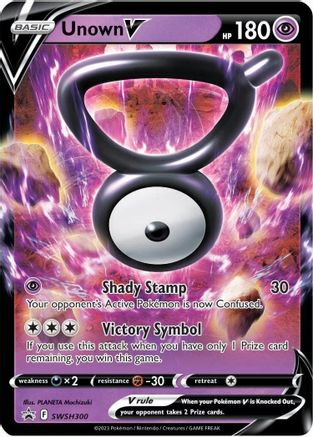 Unown V - SWSH300 SWSH300 - SWSH Sword & Shield Promo Cards Holofoil - Poke-Collect