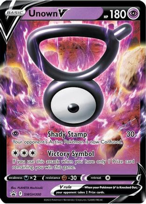 Unown V - SWSH300 SWSH300 - SWSH Sword & Shield Promo Cards Holofoil