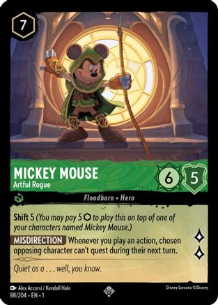 Mickey Mouse - Artful Rogue (88/204) - The First Chapter Cold Foil