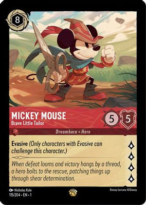 Mickey Mouse - Brave Little Tailor (115/204) - The First Chapter Cold Foil