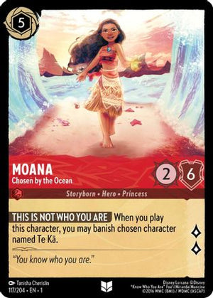 Moana - Chosen by the Ocean (117/204) - The First Chapter Cold Foil