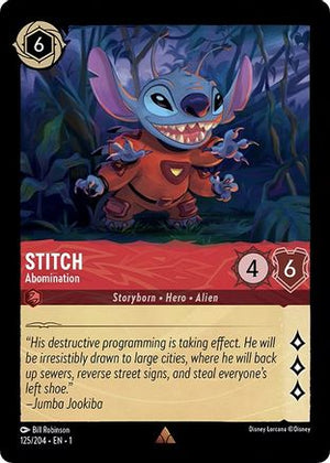 Stitch - Abomination (125/204) - The First Chapter Cold Foil