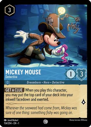 Mickey Mouse - Detective (154/204) - The First Chapter Cold Foil