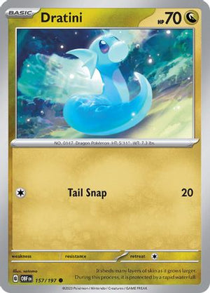 Dratini 157 - SV03 Obsidian Flames Reverse Holofoil - Poke-Collect