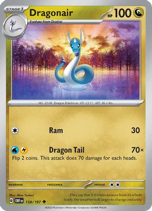 Dragonair 158 - SV03 Obsidian Flames Reverse Holofoil - Poke-Collect