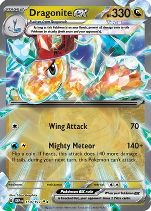 Dragonite ex 159 - SV03 Obsidian Flames Holofoil - Poke-Collect