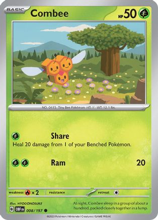 Combee 8 - SV03 Obsidian Flames Reverse Holofoil - Poke-Collect