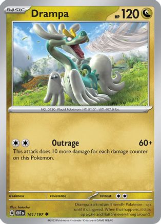 Drampa 161 - SV03 Obsidian Flames Reverse Holofoil - Poke-Collect